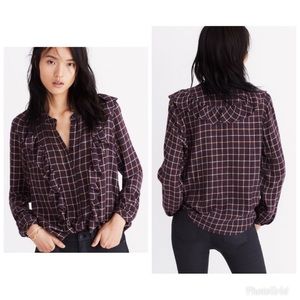 Madewell wool/viscose blend blouse